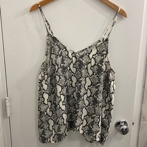 Snakeskin Silk Tank Top Size XL